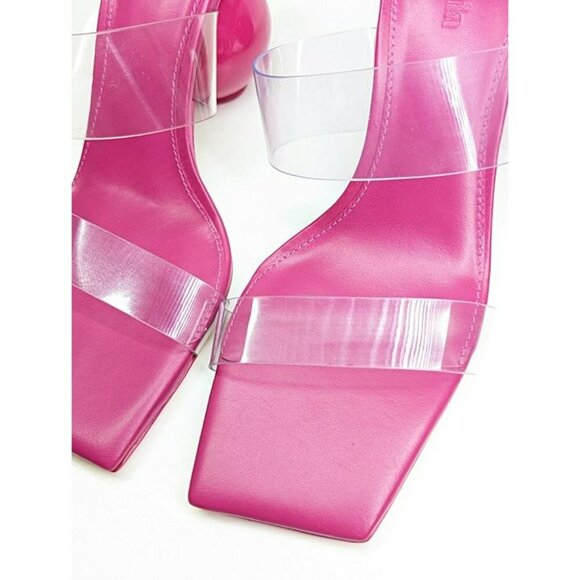 Cult Gaia Women's Nhu Round Heel Square Toe Sandals Bloom Size 37.5 (MSRP $458) - Picture 6 of 12